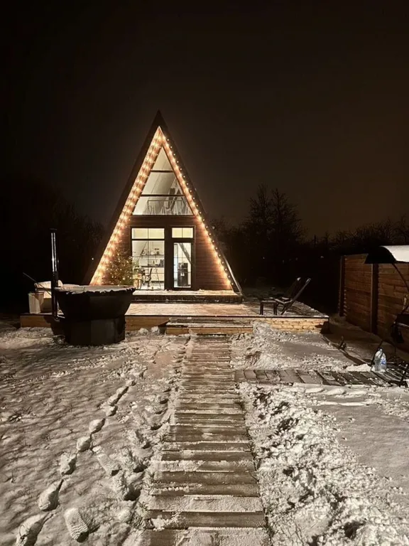 А-фрейм уютные вечepa