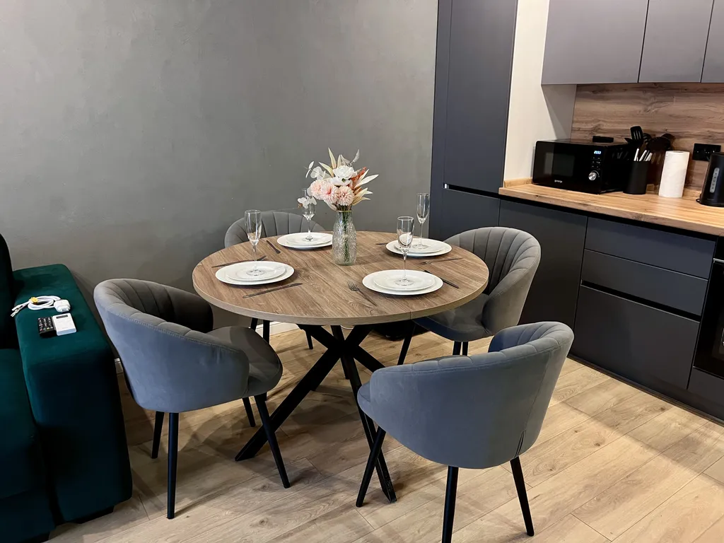 Современная квартира в тихом районе, спокойный отдых