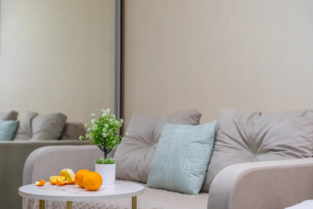 Панорамные окна в пол с потрясающим видом на закат