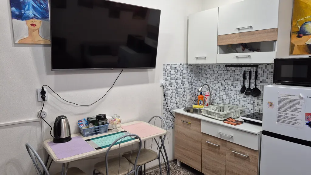 Уютная студия с видом на реку Иртыш