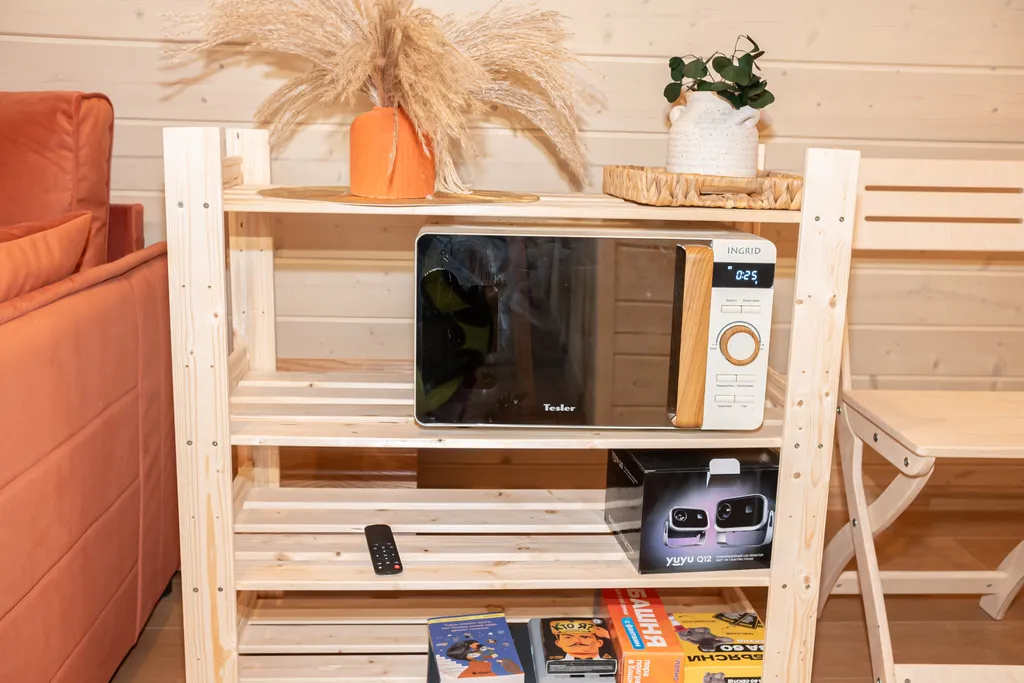 Коттедж Коттедж Уютный а-фрейм с камином и купелью на террасе — Сычево