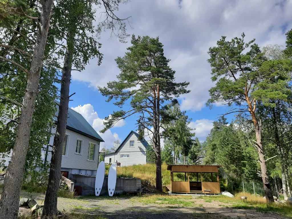 Дом на Сямозере у пляжа