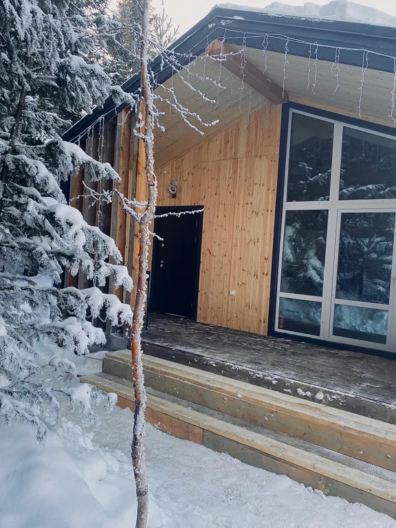 Уютный домик с панорамным видом на лес