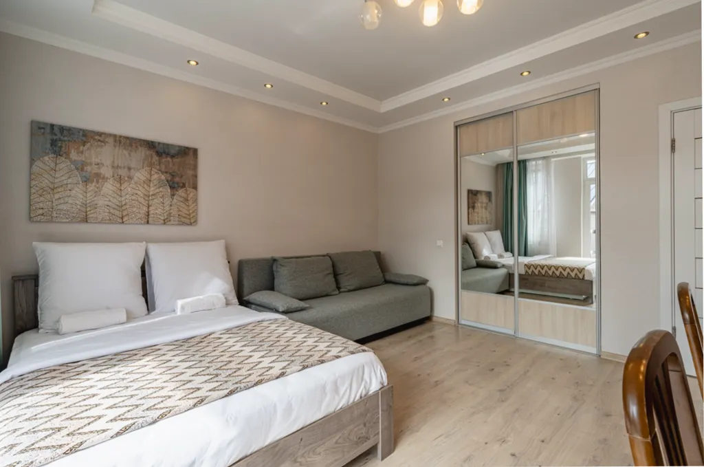 Двухэтажная квартира «отдых у ручья» со своей террасой и мангалом