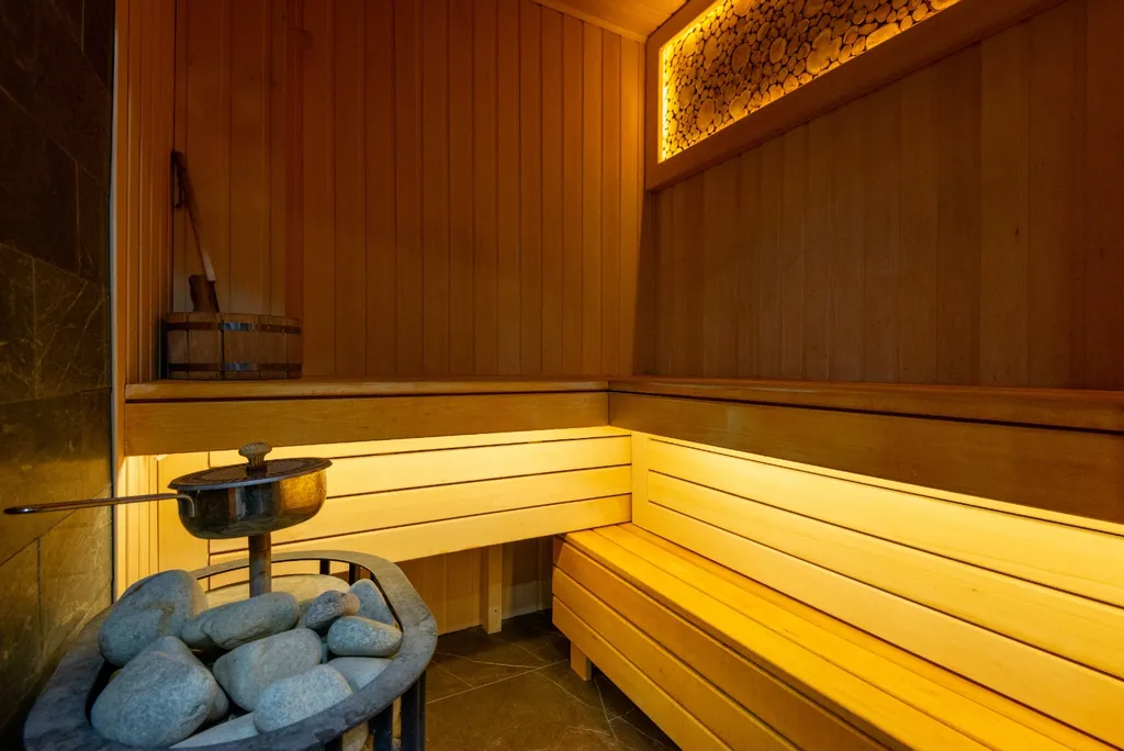 Панорамный дом с баней