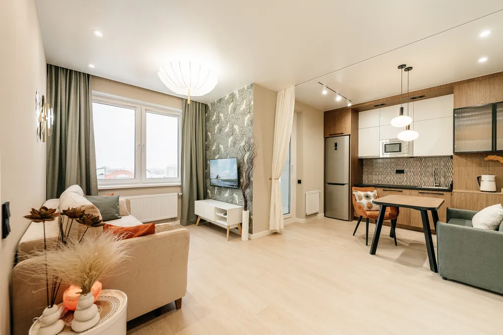 Квартира Новая квартира-студия в центре с паркингом — Минск