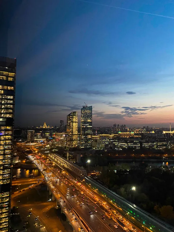 Апартамент в Москва Сити с панорамной ванной