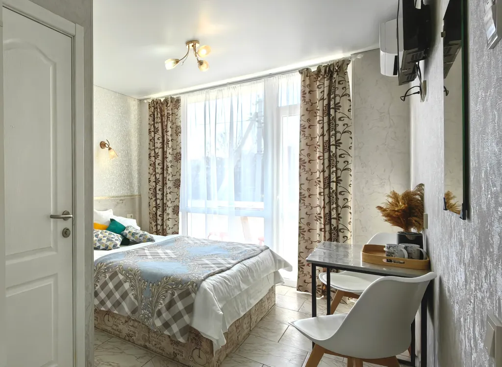 Уютный апарт с балконом, отопление, беседка, парковка