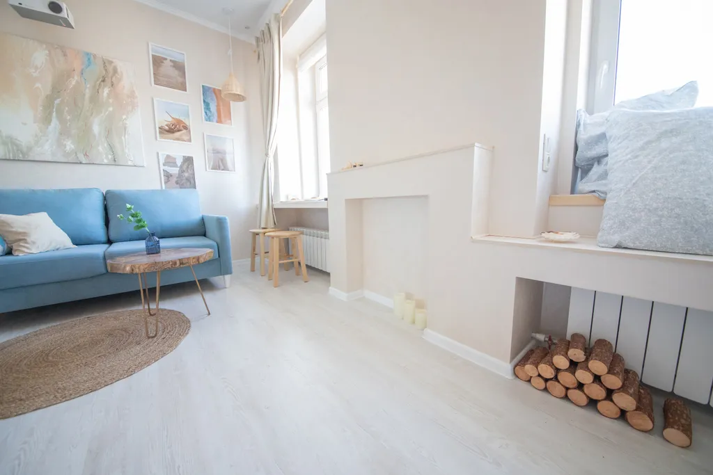 Студия с видом на Волгу в центре