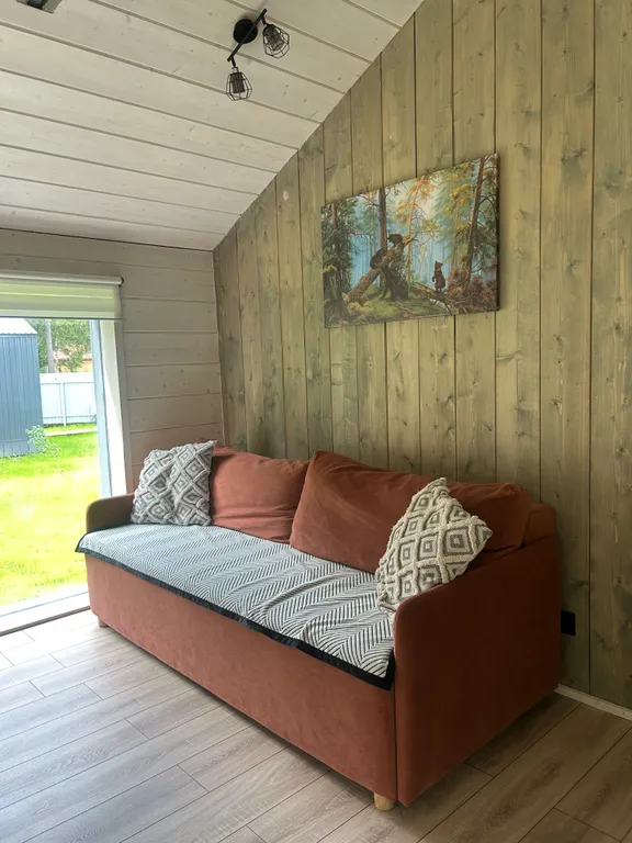 Шале в глэмпинге Лесариум с купелью и мангалом