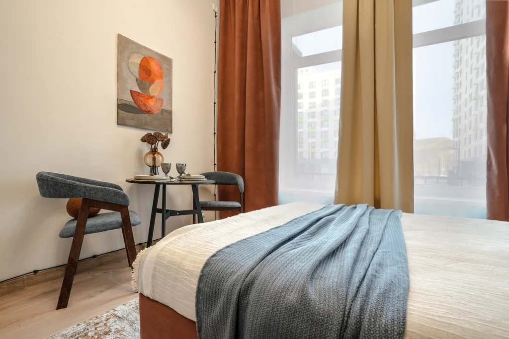 Уютная студия для двоих в новом доме 10 мин от метро