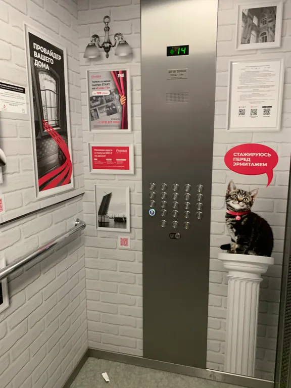 Студия с видом на закат и вечерний город