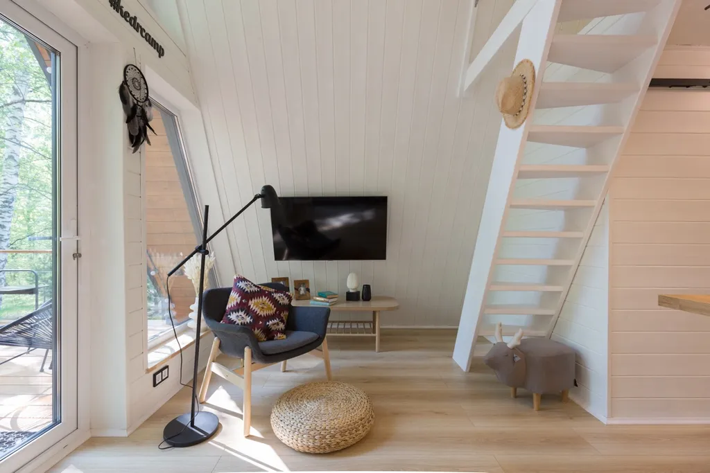 Глэмпинг Krona camp (Дома A-frame в лесу) 40 км от Уфы