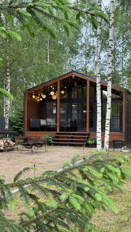 Барнхаус с панорамными окнами Campbin