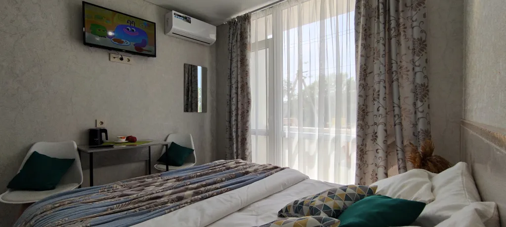 Апарты с балконом, отоплением, беседкой, парковкой