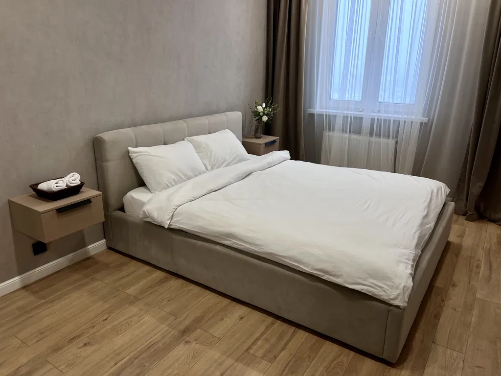 Современная квартира в тихом районе, спокойный отдых