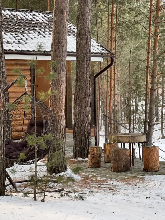 Дом с панорамными окнами на Катунь и Тавдинские пещеры