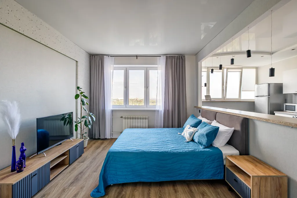 Квартира Просторная студия с чудесным видом на речку — аренда посуточно в Ивантеевка