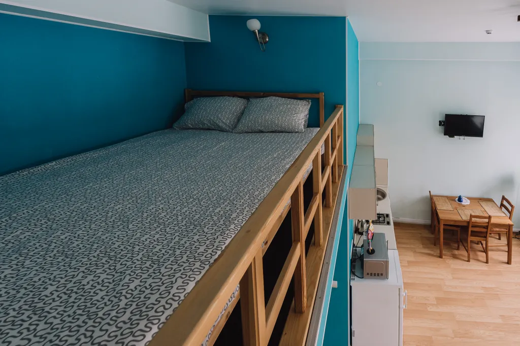 Дизайнерская студия с двухуровневым размещением