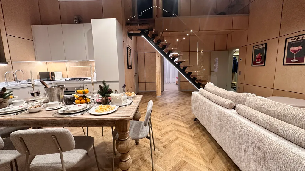 Шикарный Барн с сауной и купелью