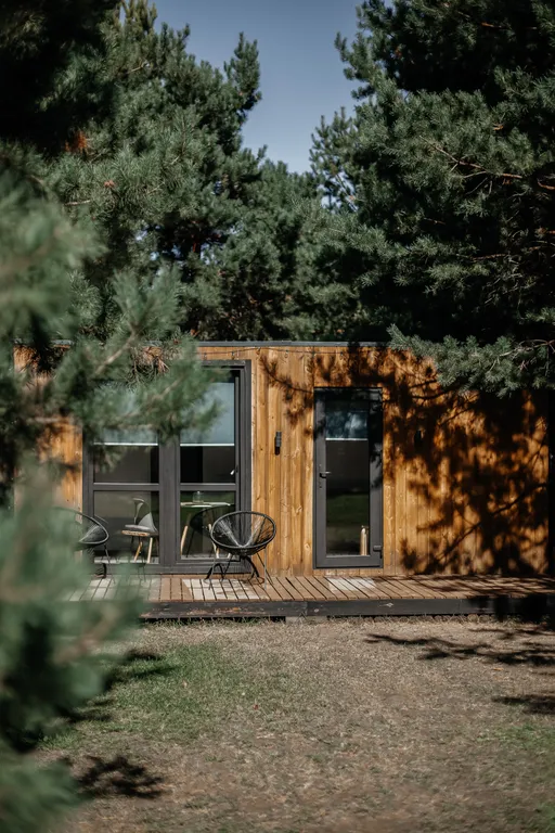 Домик в сосновом лесу