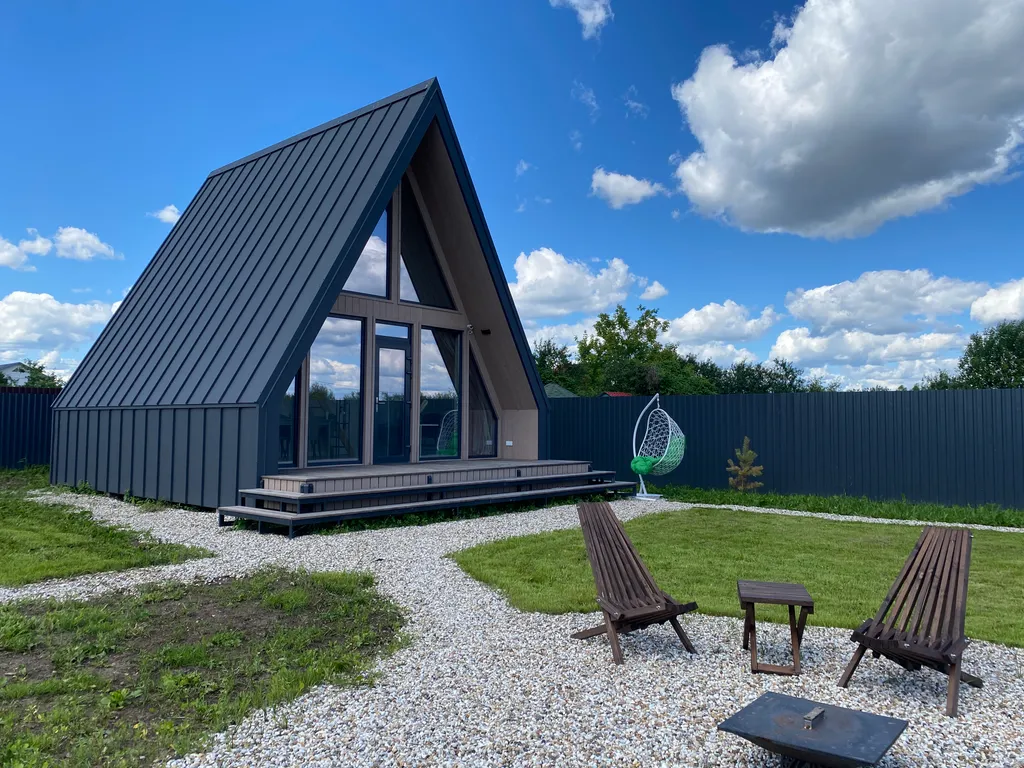 Уютный современный дом барнхаус