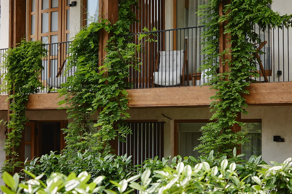 Студия Воздух с классной кухней в гостевом доме Пентакли в Красной Поляне