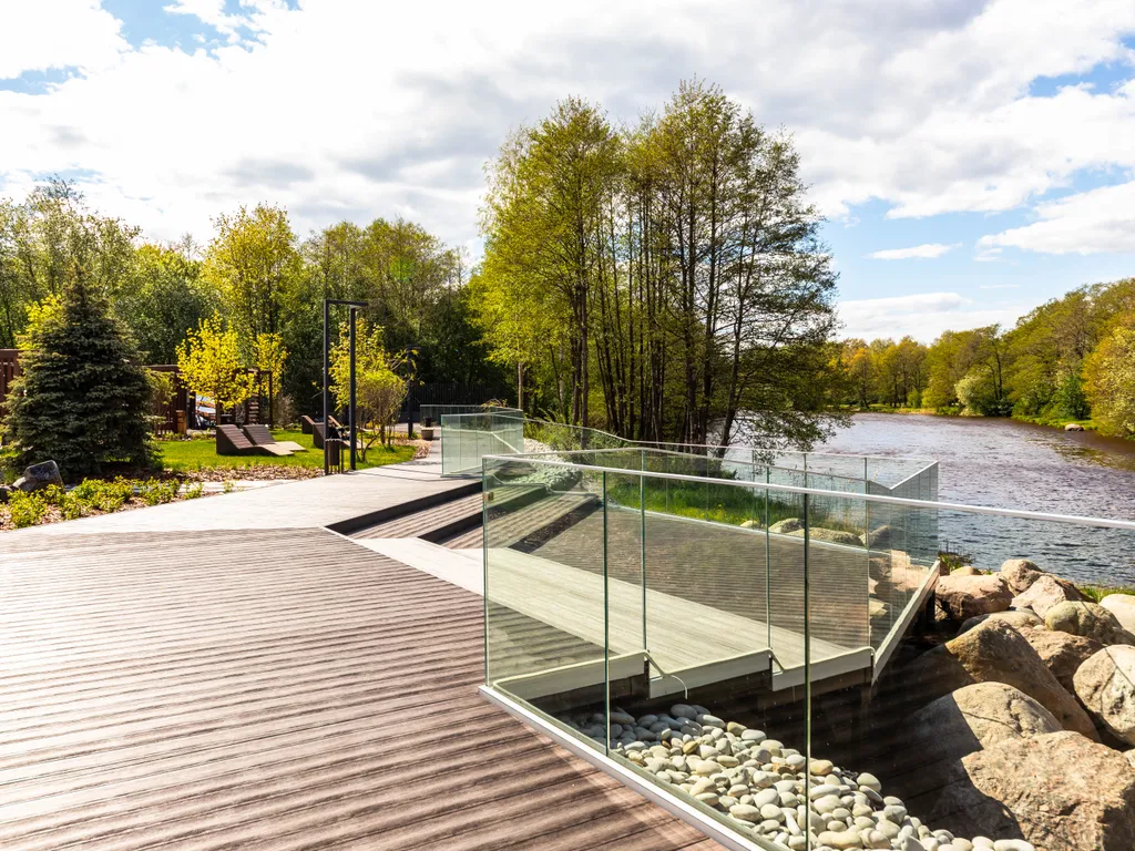 Апарт Wood Resort рядом с Финским заливом в доме с бассейном и сауной