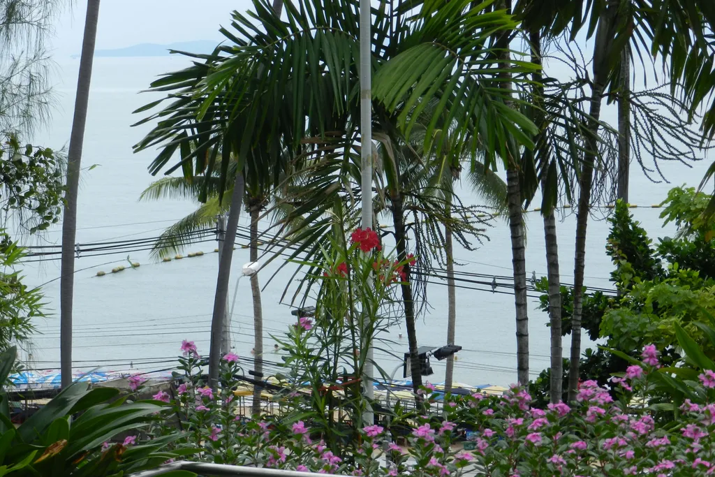 Студия с фронтальным видом на море у пляжа Джомтьен