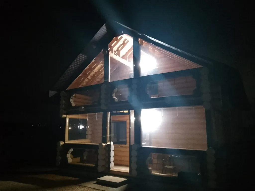 Видовой дом из бруса с сауной