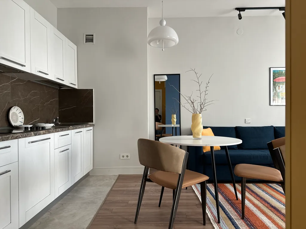 Квартира Яркая евродвушка Skyline напротив Мега центра — Алматы