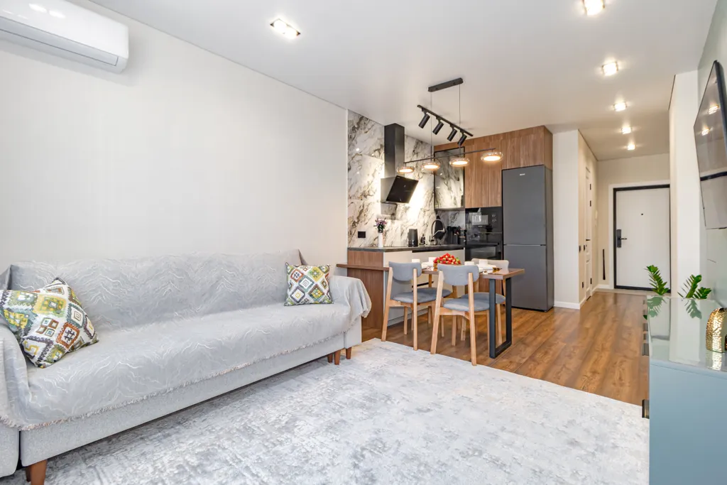 Стильная квартира с видом на Барыс Арена