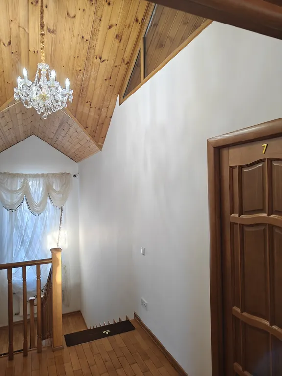 Четырехместный семейный номер с четырьмя кроватями в мансарде