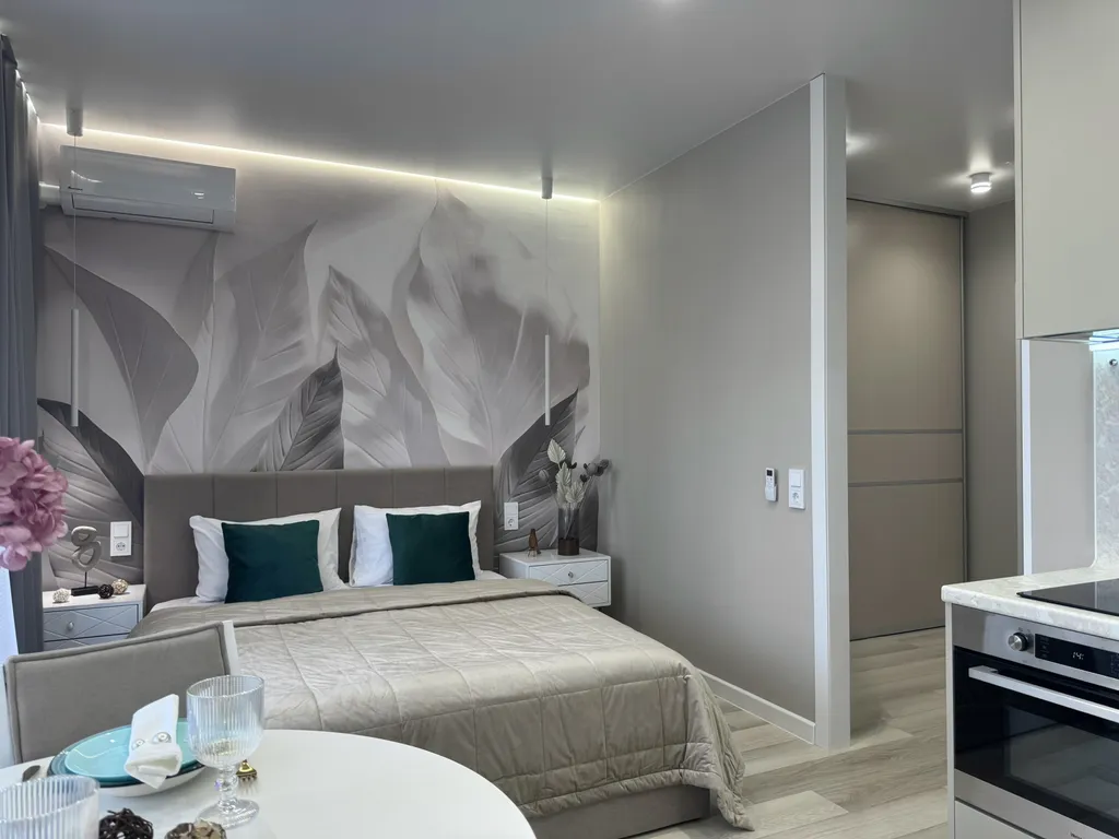 Светлая студия в ЖК Облака 2 у метро Октябрьская