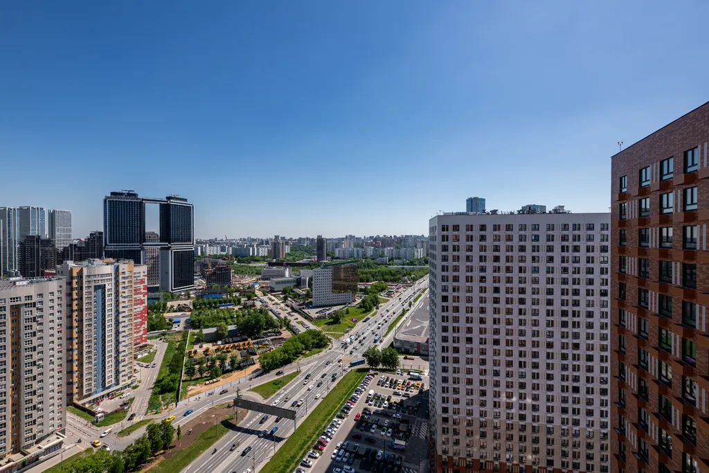 Квартира Квартира Лавандовые сны - красивый вид на город с 31 этажа — Москва