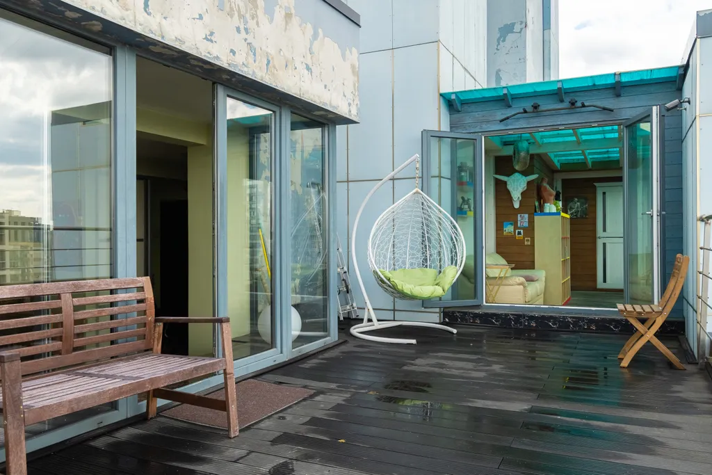 Пентхаус с террасой и видом на город