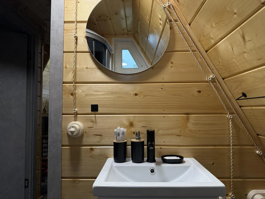 A-frame Петрол домик из дерева 4х местный