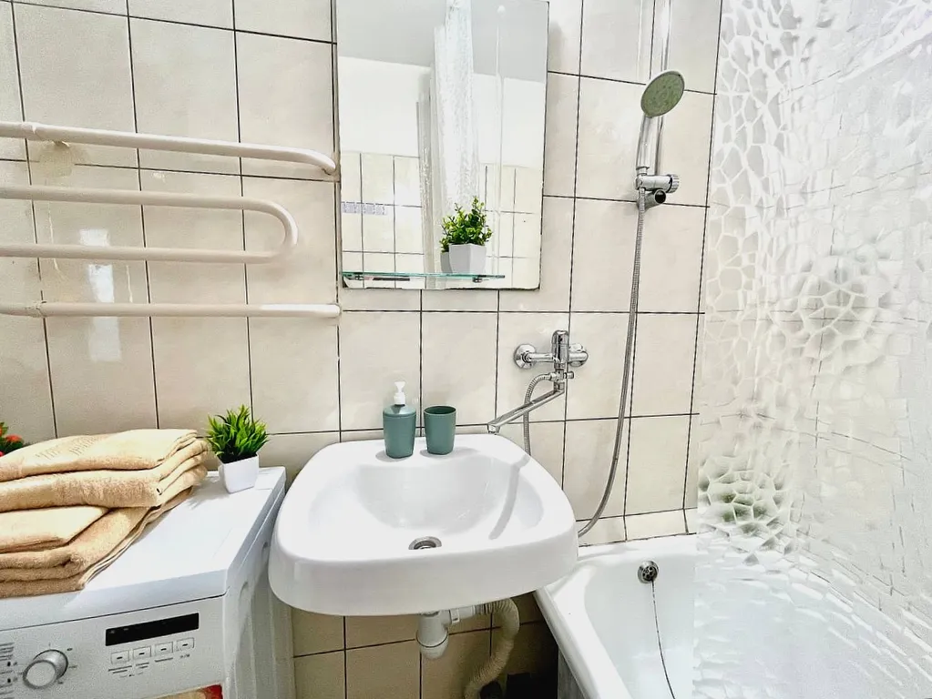 Уютная 2-комнатная квартира для 1-5 гостей, с раздельными комнатами