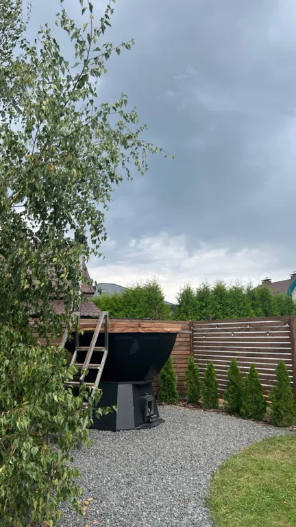 Уютный светлый деревянный домик с сауной и купелью