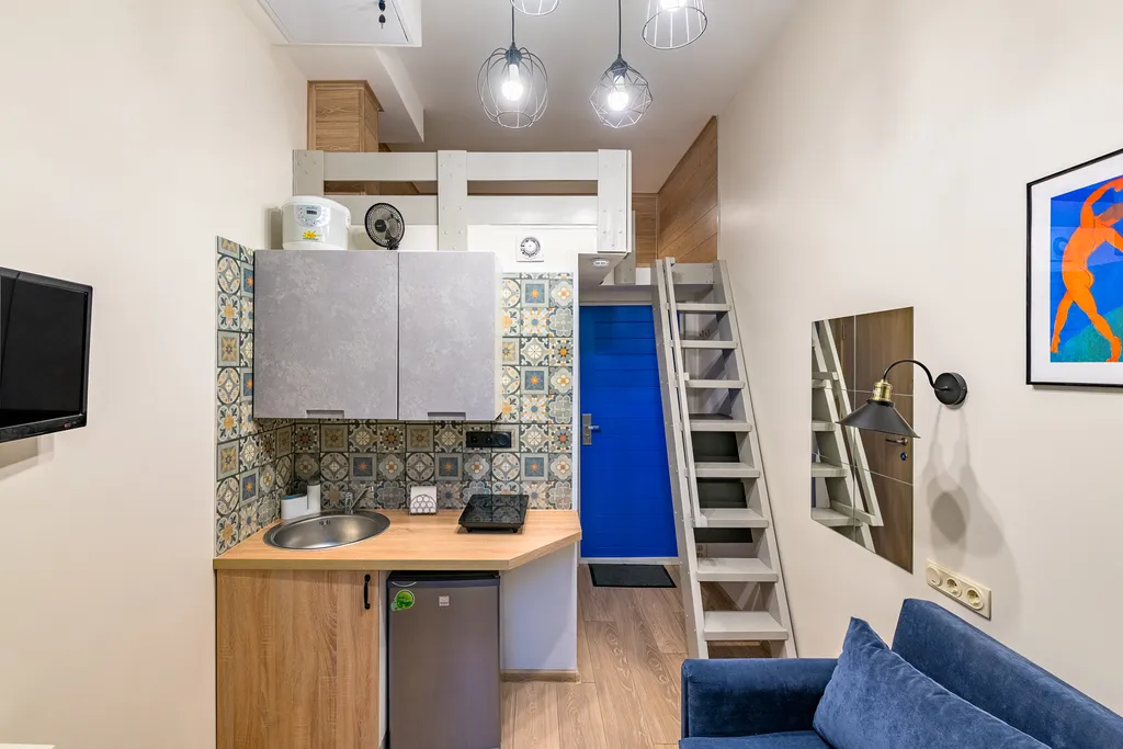 Квартира Квартира Уютная студия в центре города со вторым уровнем — Санкт-Петербург