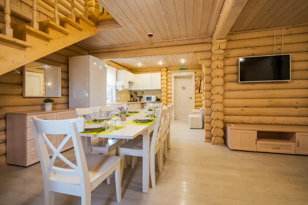 Уютные апартаменты 75 м² c 3-мя спальнями в деревянном доме