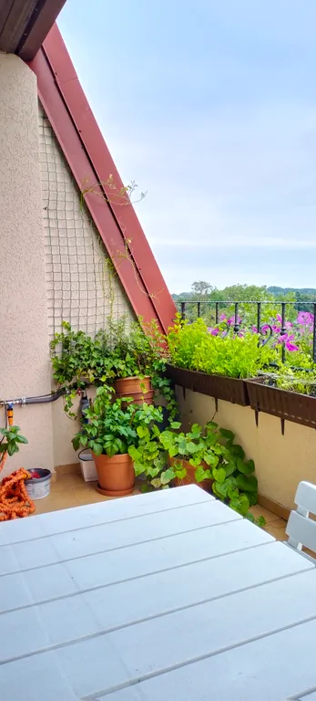 Просторная квартира с большим балконом, в центре города