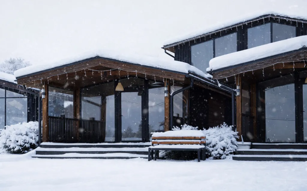 Уютный дом на берегу реки