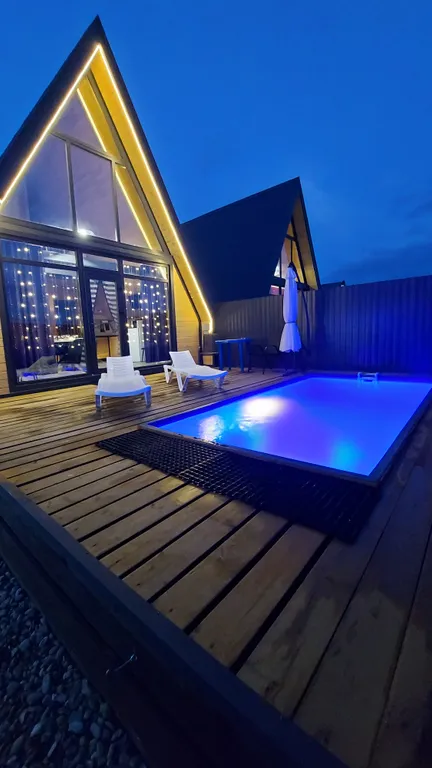 А-фрейм домик-1 в предгорье Адыгеи