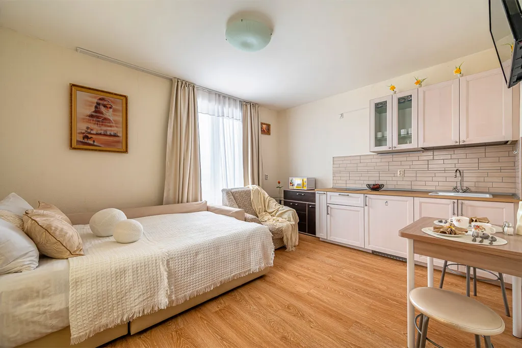 Просторная светлая студия в ЖК Прибрежный