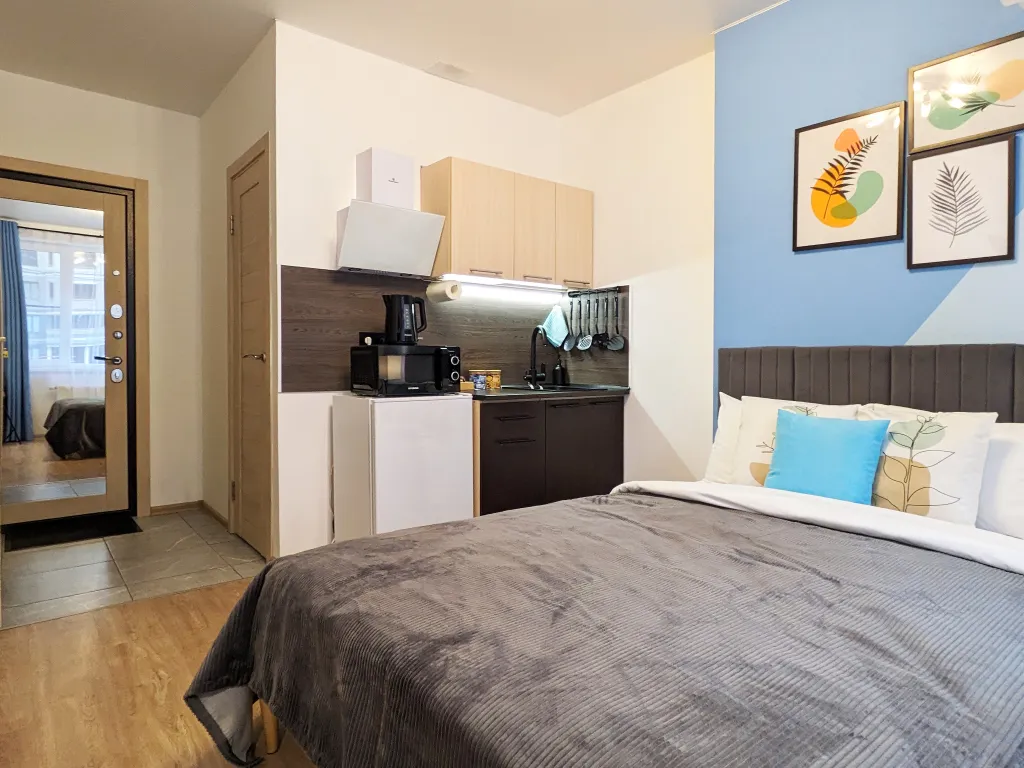 Новая студия, чистый подъезд, свежий ремонт, пешком до Борисоглебского