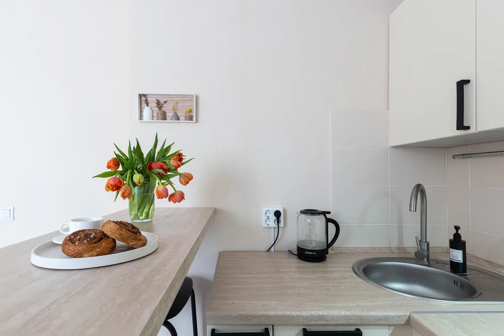 Студия рядом с центром и метро, с кондиционером