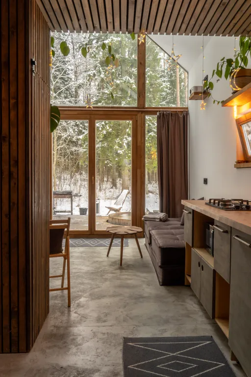 Коттедж Дом с панорамным видом на лес и горячей купелью — Ломоносов