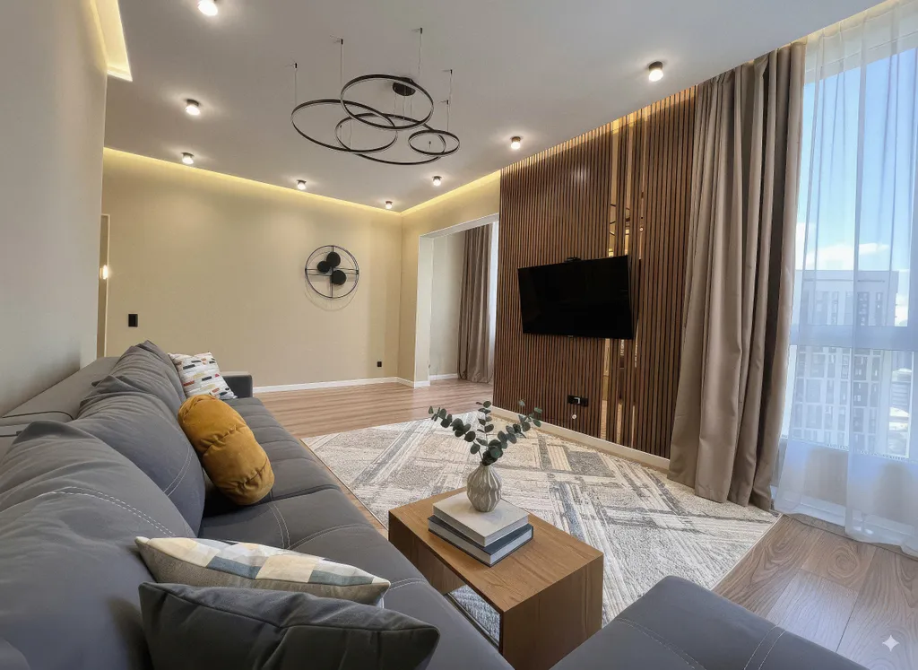 Квартира Панорамные апартаменты с дизайнерским стилем — аренда посуточно в Алматы