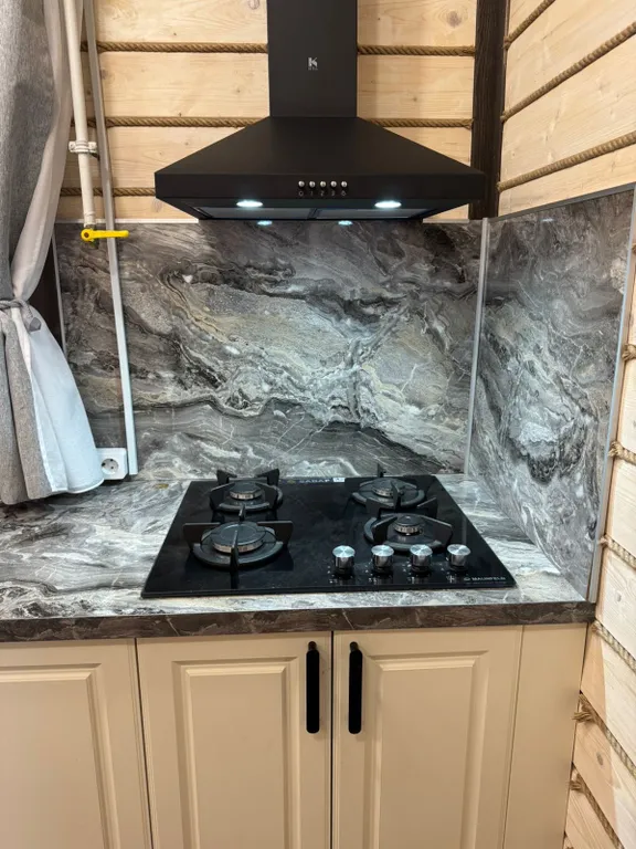 Новый уютный дом-баня с банным чаном у соснового леса